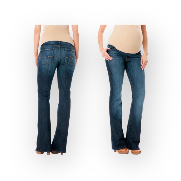 7 For All Mankind Denim - new A Pea in Pod x 7 For All Mankind® ㋛ Maternity Belly Bootcut Dark Jeans ㋛ 26